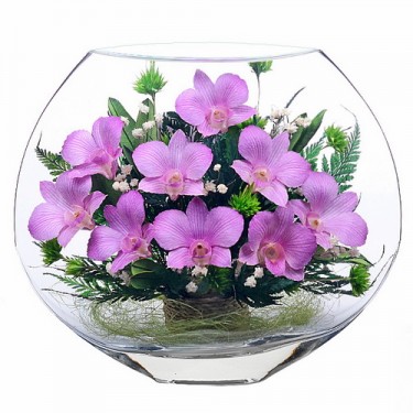 "NaturalFlowers" Арт: EMO-05 цветы в стекле